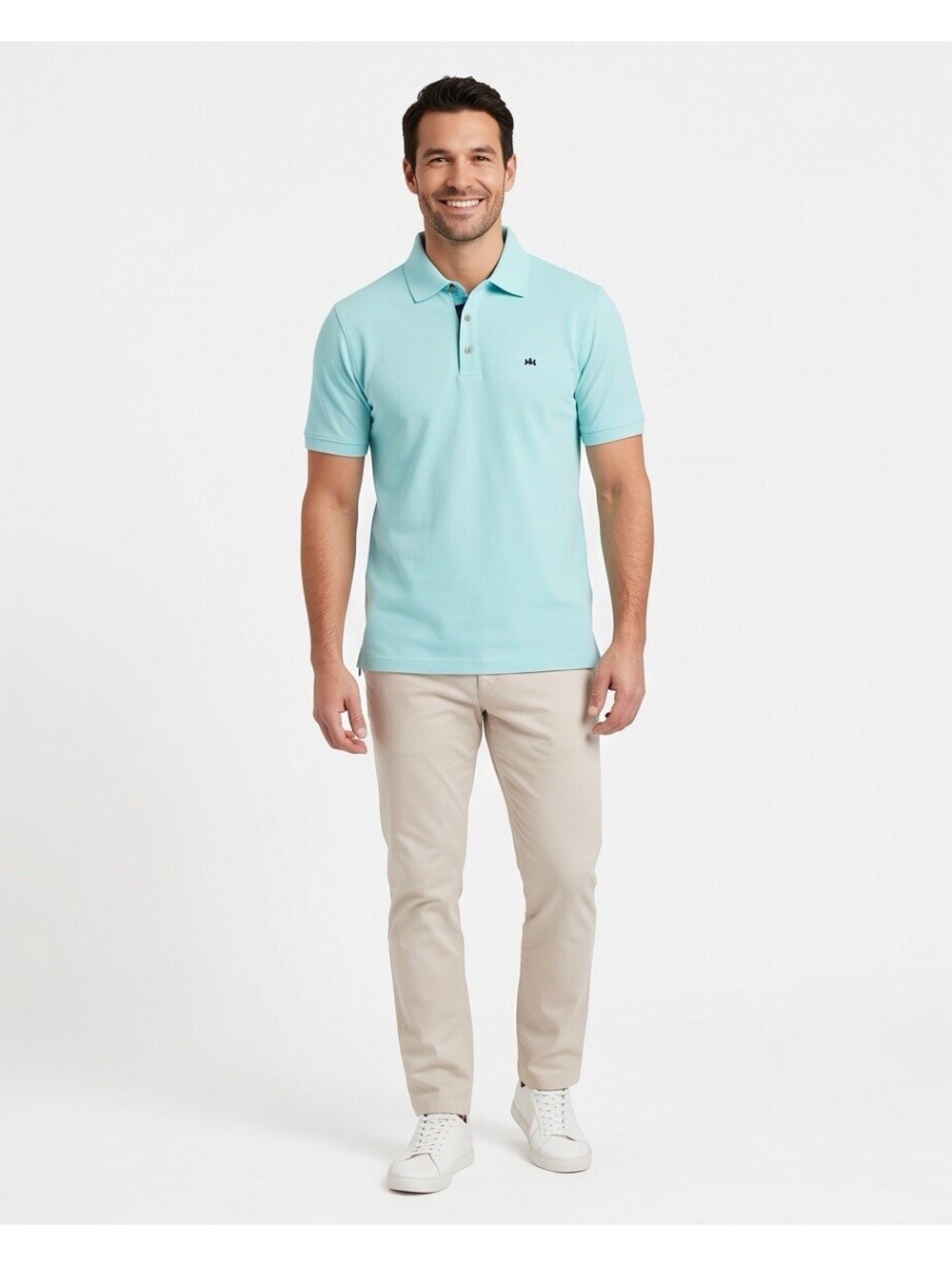 Savile Row Company London Men’s Polo Shirt M Mint 100% Cotton Classic